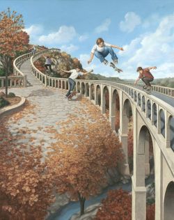 Peinture sur toile de Rob Gonsalves Big Air reproduction peinte à la main
