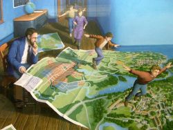 Peinture sur toile de Rob Gonsalves Flight Plan reproduction peinte à la main