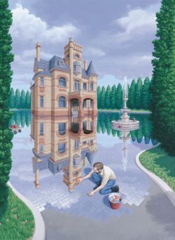 Peinture sur toile de Rob Gonsalves The Mosaic Mot reproduction peinte à la main