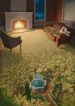 Peinture sur toile de Rob Gonsalves The Weaving Of A Spring Dream reproduction peinte à la main