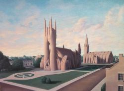 Peinture sur toile de Rob Gonsalves This Is The Church And This Is The Steeple reproduction peinte à la main