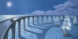 Peinture sur toile de Rob Gonsalves Toward The Horizon reproduction peinte à la main