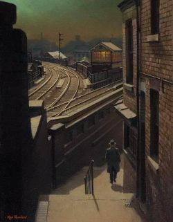 Rob Rowland Moonlight Walk reproduction peinte à la main