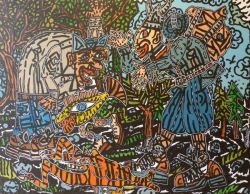 Peinture sur toile de Robert Comabs Le Retour Du Guerrier reproduction peinte à la main
