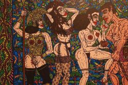 Peinture sur toile de Robert Combas Robert Combas Et Sa Muse Faite Femme reproduction peinte à la main