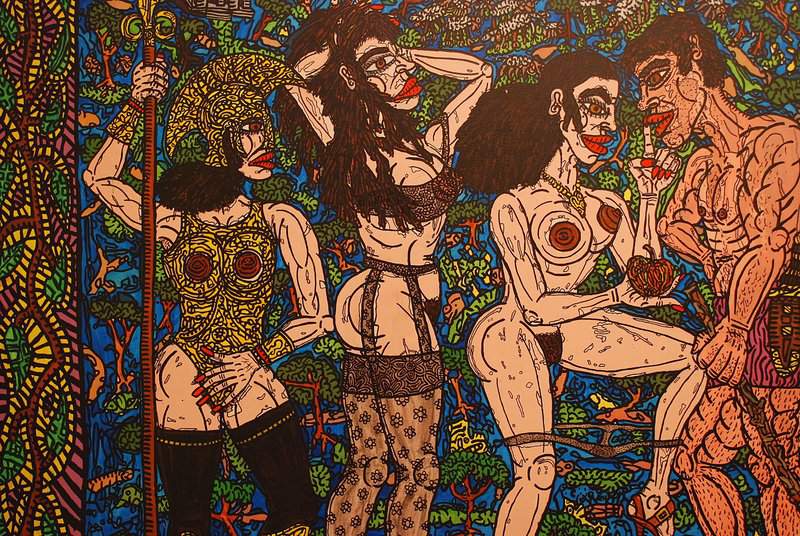 Robert Combas Robert Combas Et Sa Muse Faite Femme