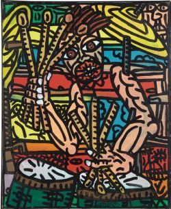 Peinture sur toile de Robert Combas Sans Titre 2 reproduction peinte à la main