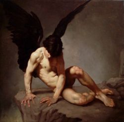 Peinture sur toile de Roberto Ferri Angelo Caduto - Fallen Angel reproduction peinte à la main