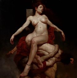 Peinture sur toile de Roberto Ferri Ericto Olio Su Tela 80 X 80 Cm Anno 2012 reproduction peinte à la main
