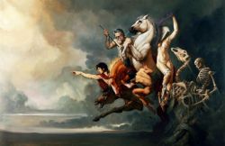 Peinture sur toile de Roberto Ferri I Cavalieri Dell Apocalisse - The Knights Of The Apocalypse reproduction peinte à la main