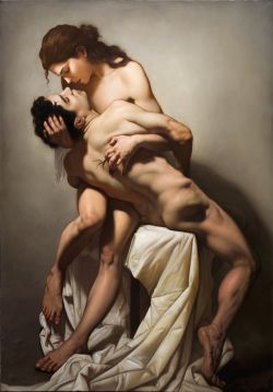 Peinture sur toile de Roberto Ferri Ii Rito - The Rite reproduction peinte à la main