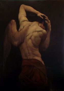 Peinture sur toile de Roberto Ferri In Nomine Deus - In The Name Of God reproduction peinte à la main