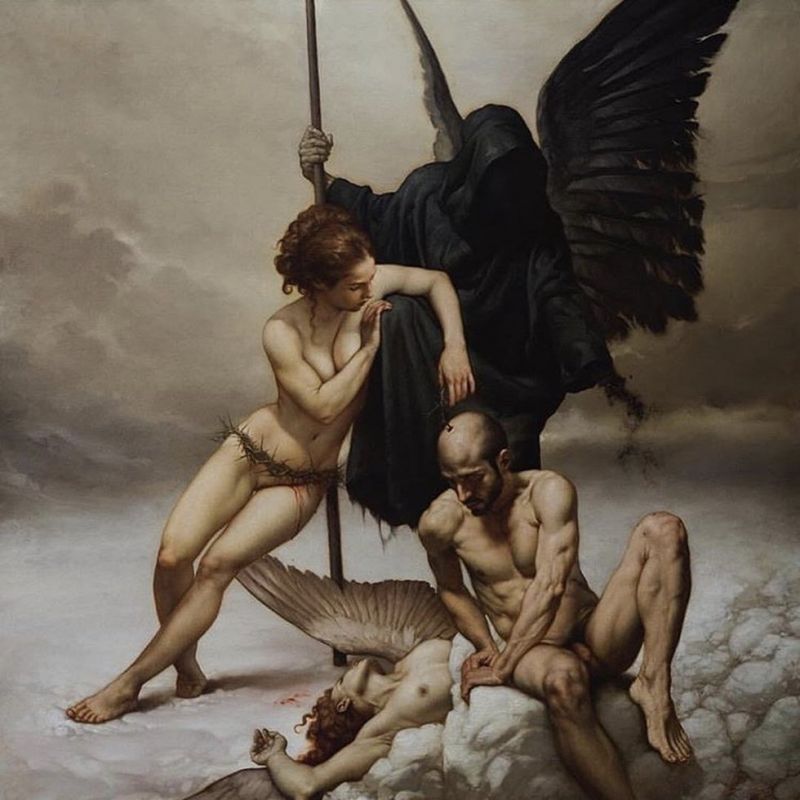 Roberto Ferri L Angelo La Morte E Il Diavolo - The Angel Death And The Devil