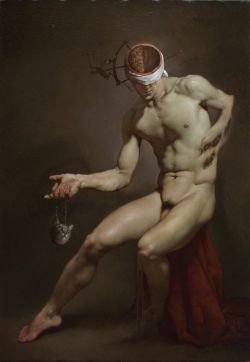 Peinture sur toile de Roberto Ferri La Profezia - The Prophecy reproduction peinte à la main