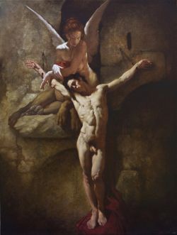 Peinture sur toile de Roberto Ferri La Sfinge - The Sphinx reproduction peinte à la main