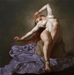 Peinture sur toile de Roberto Ferri Lamia - Ghoul reproduction peinte à la main