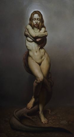 Peinture sur toile de Roberto Ferri Potnia Theron reproduction peinte à la main