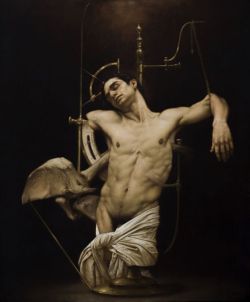 Peinture sur toile de Roberto Ferri Slave Of The Shadow reproduction peinte à la main