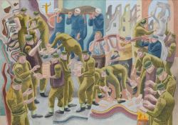 Peinture sur toile de Roberts William Demolition Squad 1914-15 reproduction peinte à la main