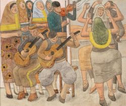 Roberts William Spanish Rhythm Ca. 1946-49 reproduction peinte à la main