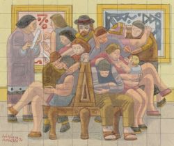 Peinture sur toile de Roberts William The Art Gallery 1973 reproduction peinte à la main
