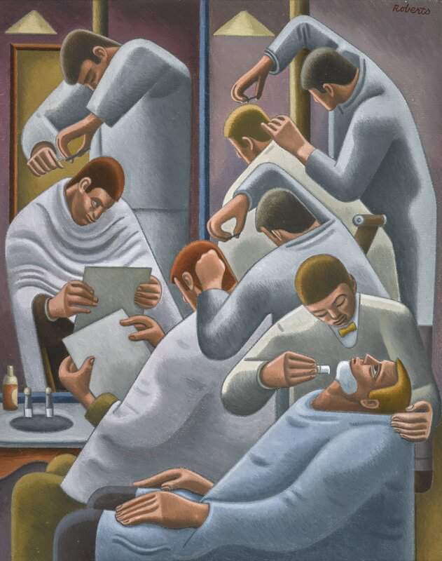 Roberts William The Barber S Shop Ca. 1946