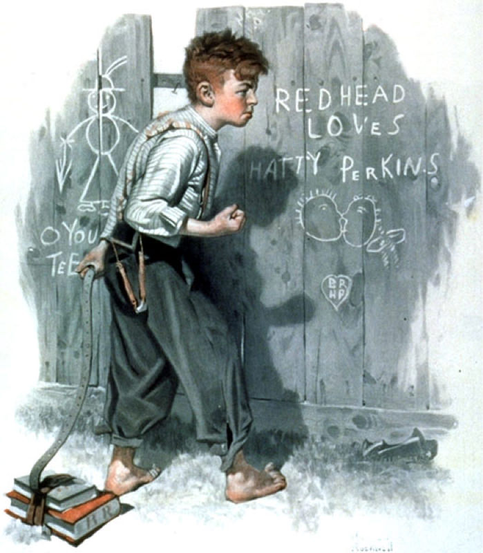 Rockwell, Écrire sur la barrière - Writing on the fence