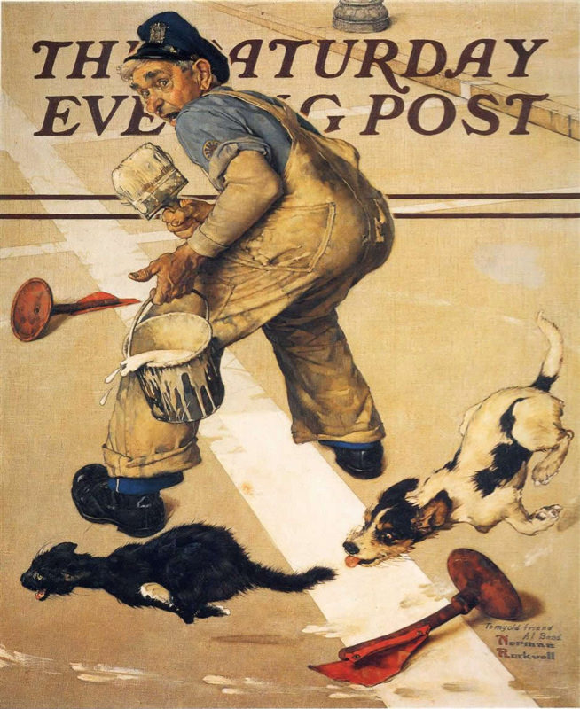 Rockwell, Le problème du peintre de rues - Road Line Painter's Problem