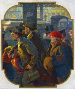 Peinture sur toile de Rockwell Norman End Of The Working Day reproduction peinte à la main