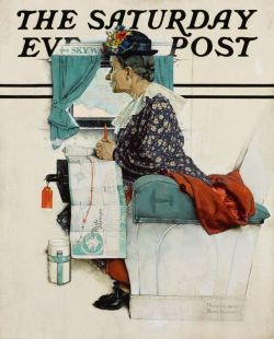 Peinture sur toile de Rockwell Norman First Flight reproduction peinte à la main