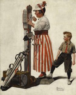 Peinture sur toile de Rockwell Norman Good Land 1916 reproduction peinte à la main