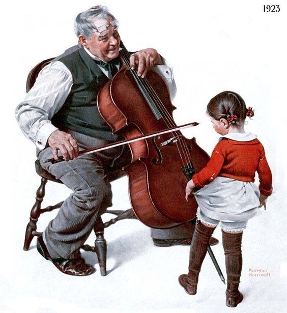 Rockwell Norman Grandpa S Little Ballerina 1923