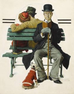 Peinture sur toile de Rockwell Norman Overheard Lovers 1936 reproduction peinte à la main