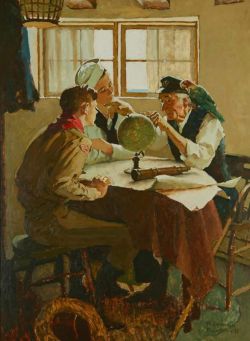 Peinture sur toile de Rockwell Norman Scouts Of Many Trails reproduction peinte à la main