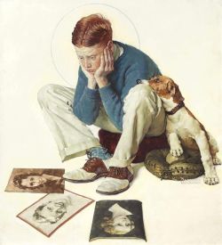 Peinture sur toile de Rockwell Norman Starstruck 1934 reproduction peinte à la main