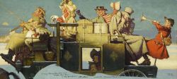 Peinture sur toile de Rockwell Norman Study For The Christmas Coach 1935 reproduction peinte à la main