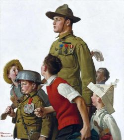 Peinture sur toile de Rockwell Norman The Dough Boy And His Admirers Ca. 1919 reproduction peinte à la main