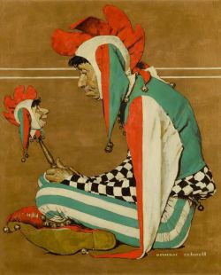 Peinture sur toile de Rockwell Norman The Jester 1939 reproduction peinte à la main