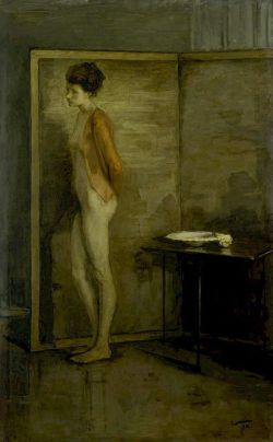 Romaine Brooks, La Jaquette Rouge - 1910 reproduction peinte à la main
