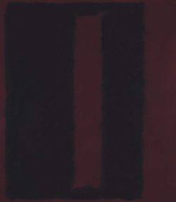 Peinture sur toile de Rothko Black On Maroon 1959 reproduction peinte à la main