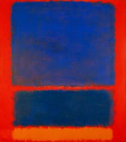 Peinture sur toile de Rothko Blue Orange Red reproduction peinte à la main
