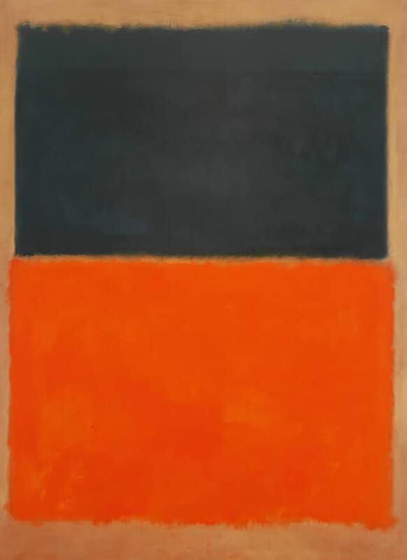 Rothko Green And Tangerine On Red - 237x176 Cm