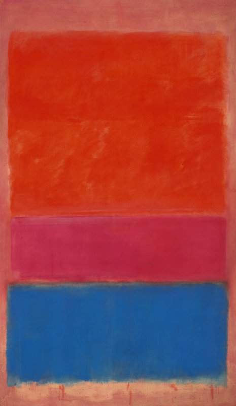 Rothko No 1- Royal Red And Blue - 288 9 171 5 Cm