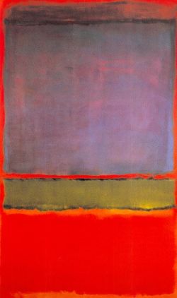 Peinture sur toile de Rothko No 6 - Violet Green And Red reproduction peinte à la main