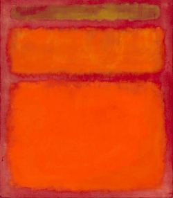 Peinture sur toile de Rothko Orange Red Yellow reproduction peinte à la main