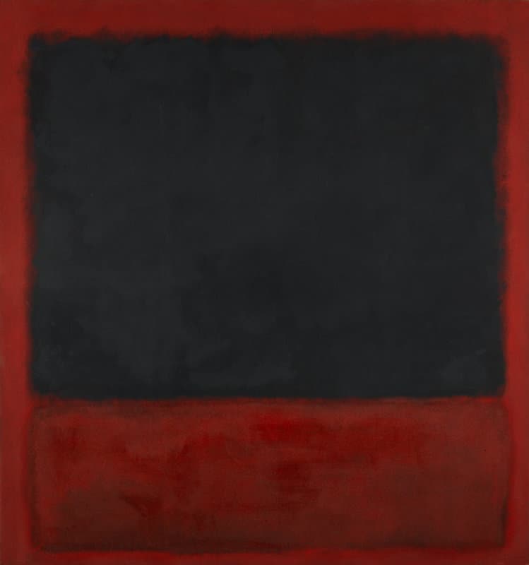Rothko Untitled - Black Red Over Black On Red