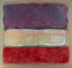 Peinture sur toile de Rothko Untitled - Purple White And Red reproduction peinte à la main