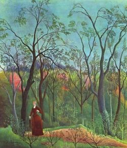 Peinture sur toile de Rousseau At The Edge Of The Forest reproduction peinte à la main