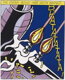Peinture sur toile de Roy Lichtenstein Triptych As I Opened Fire - Part 2 reproduction peinte à la main