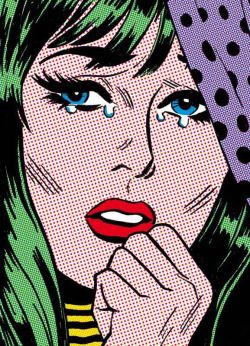 Peinture sur toile de Roy Lichtenstein True Romance reproduction peinte à la main